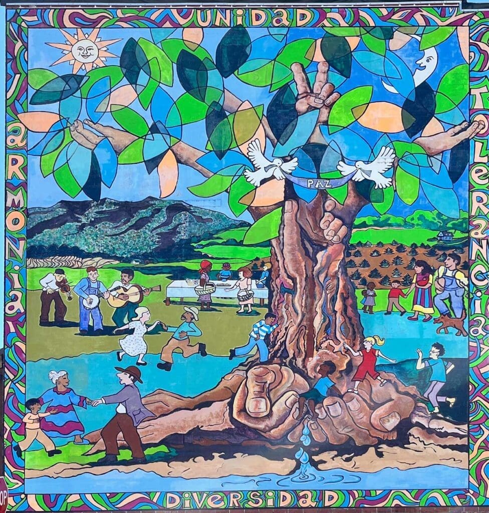 "Unity in Diversity" Painted in 2006 by artist Marianne DiNapoli-Mylet