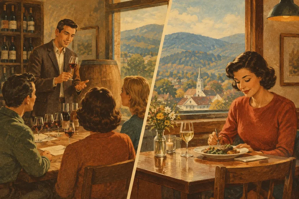 Guided Tasting Versus Solo Dining in West Jefferson